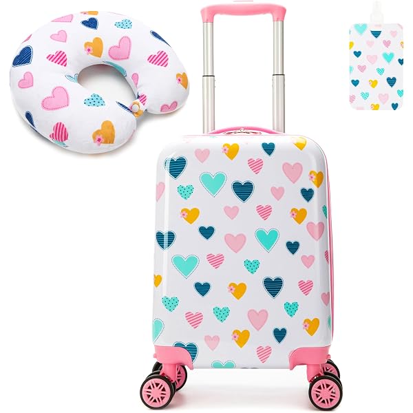 Bayer Chic Kinder-Trolley 'Bouncie Rainbow', 46 Cm – Bunter Hartschalen-Koffer, 14 Liter