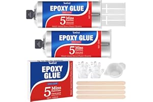 YUMCRAFT 2k Epoxidkleber 100ml, 5 Minuten Epoxidharz Knete, 2k Kleber Extra Stark, Epoxidharz Reparaturknete für Reparieren Metall, Kunststoff, Holz, Stein, Keramik, Glas, Transparent Starker Klebstoff