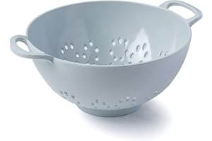 Zeal G209B Colander Small (6”/15cm), Melamine, Duck Egg Blue, 19.5 x 15 x 7.5 cm