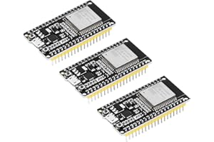 Heemol Confezione da 3 moduli Bluetooth WiFi ESP32 NodeMCU da 38 pin Scheda di sviluppo ESP32 WROOM 32 con CP2102 compatibile con porta Micro USB Arduino