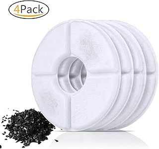Pedy Recharge 4 Filtres Pour Fontaine à Chat Filtre à Eau Filtre De Rechange Pour Fontaine Filtre De Remplacement Pour Chienchat