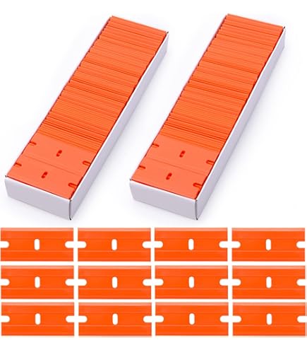 100 Lame Di Ricambio Per Raschietto CANOPUS - Acciaio Inox Per Vetro, Ceramica, Colla, Decalcomanie - Foto 6