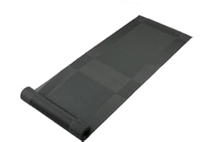 Famibay Vinile Lavabile Runner da Tavolo 135cm Nero PVC Runner per La Cucina