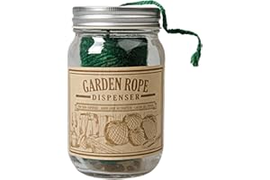ESSCHERT Fallen Fruits GT92 Garden Rope in a Jar Dispenser, 13.4 cm*8.0 cm*8.0 cm, Green