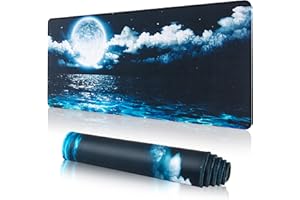 EFISH Podkładka pod mysz z kwiatami wiśni (800 × 300 × 3 mm), wydłużona, duża podkładka pod mysz, szyte krawędzie, antypoślizgowa gumowa podstawa, podkładka pod mysz do gier XL