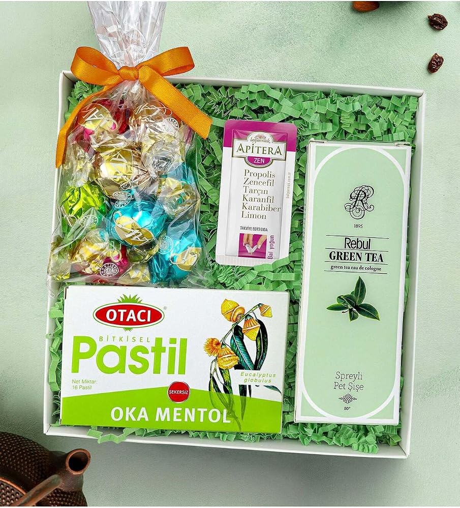 Trendmiya Kolonya & Lavi Çikolata & Otacı Pastil & Apitera Bal Hediye Seti