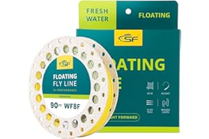 SF Fly Fishing Line Weight Forward Floating Fly Line for Fly Fishing 3wt 4wt 5wt 6wt 7wt 8wt 100ft Double Welded Loops