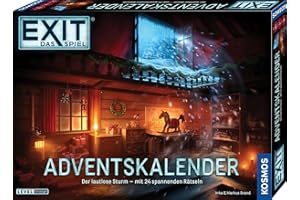 ‎KOSMOS KOSMOS 683009 EXIT - Das Spiel Adventskalender, Der lautlose Sturm, mit 24 spannenden Rätseln ab 10 Jahren, Escape Room Spiel vor Weihnachten, für Kinder, Jugendliche und Erwachsene