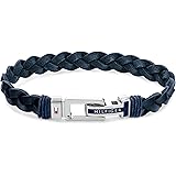 Tommy Hilfiger Jewelry Braccialetto da Uomo In Pelle Blu - 2790308
