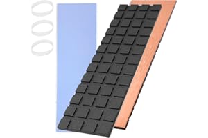Hodyludy M.2 Kühlkörper, 70 x 20 x 1,5 mm, reinem Kupfer mit Graphen - Beschichtung, PS5 2280 SSD, M2 Kühlkörper, Kühlkörper mit Wärmeleitpad auf Silikonbasis zur Kühlung von M.2 SSD NVME Laptops