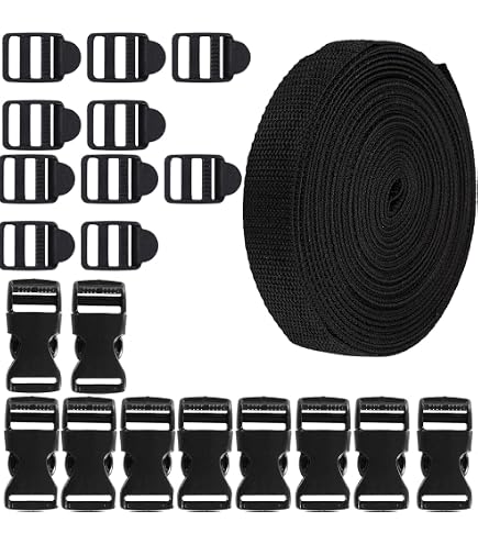 Kit 20 Fibbie In Plastica Per Cinghie Di Zaini E Borse – Larghezza 25 Mm, Antiscivolo E Resistenti, Per Riparare E Personalizzare