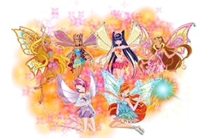 PARTYLANDIA Cialda In Ostia Winx Fatine Magiche Torta Decorazioni Dischi Commestibile