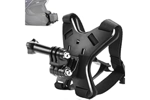 LIZATY Supporto per videocamera con montaggio anteriore per casco per GoPro Hero 11,10, 9, 8, 7, 6, 5, Session, 3+, 3, 2, 1, Hero (2018), DJI Osmo Action, AKASO, SJCAM, Xiaomi Yi Camera Fotocamera d'azione