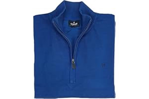 COVERI Maglia Maglione a Lupetto Uomo Mezza Zip Collo Alto con Cerniera M L XL XXL XXXL