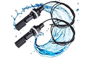 Aideepen Schwimmerschalter 2 Stück Wasserstandssensor Horizontale Wasserpumpensteuerung Schwimmerschalter für Aquarium Hydroponik Pool(Typ E)