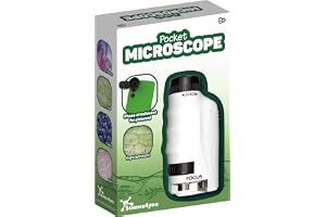 Science4you Mini-fickmikroskop för barn 6+ år – handhållet mikroskop, bärbart med manual, full av experiment och laboratorieverktyg, pedagogiska leksaker, present för pojkar och flickor 6 7 8 9+