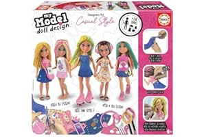 Educa - My Model Doll Design Casual Muñeca, Multicolor, 18368, 29.5 x 33.5 x 7.2 cm