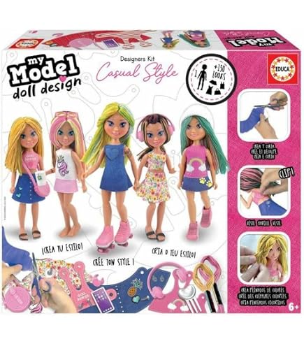 Educa My Model Gala Evening Fashion Designer Kit - Create 150+ Looks For Your Doll With Fabrics & 40+ Accessories - Gift For Kids 6+ - View #9