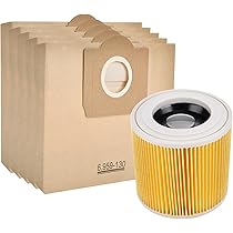 Sacchetti Aspirapolvere Karcher 6.959-130.0 - Confezione Da 5 Pezzi Per Modelli WD3, MV3 E Altri - Foto 10