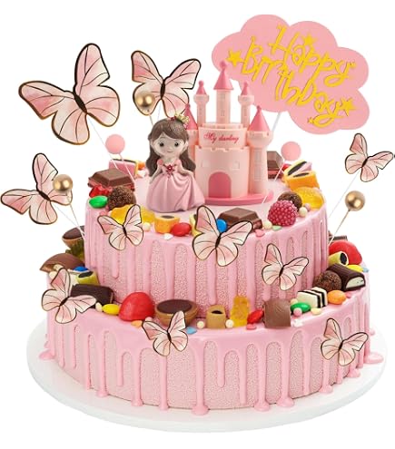 Barbie Prinzessin Torten-Deko Set – 21-teilig Mit Kuchen-Topper & Cupcake-Deko Für Mädchengeburtstag
