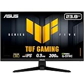 ASUS TUF Gaming VG249Q5A 24 İn&ccedil; 1080p 200Hz Fast IPS Gaming Monit&ouml;r | ELMB Sync, 0.3ms, %99 sRGB, FreeSync Premium, Gaming AI