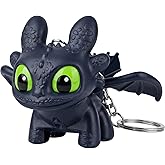 DEVAR Dragon Keychain Toy with LED Light & Moving Wings, Night Fury Glowing Dragon Keychain | Mini Fantasy Figure Creature Ch