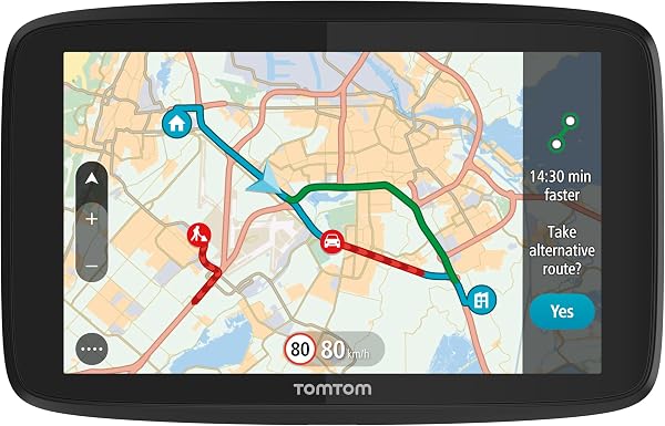 TomTom GO Essential navigation device - 5 inch, traffic jam prevention thanks to TomTom traffic, map updates Europe, updates via Wi-Fi (Renewed) - 1