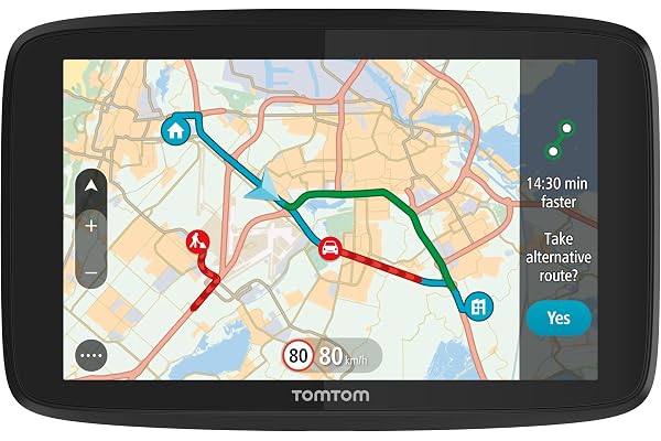 TomTom GPS GO Essential - 5 Pouces, Évitez des embouteillages grâce à TomTom trafic, mises à Jour des Cartes Europe, mises à Jour Via Wi-FI (Reconditionné)
