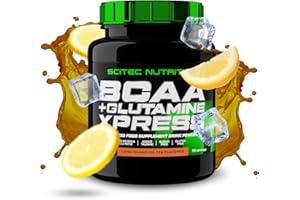 ‎SCITEC NUTRITION Scitec Nutrition BCAA + Glutamine Xpress - Essentielle Aminosäurenmischung - mit 5g 2:1:1 BCAAs - 5g Glutamin - angereichert mit Taurin, 600 g, Long Island-Eistee