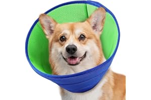 TIRYNS Dog Cone Collar Recovery Collar Protective Recovery Collars for Pet Anti- Bite Soft Cone Collar Breathable Comfy Elizabethan Collar Cone Anti-Bite/Lick for Medium to Large Dogs and Cats Fast Healing M
