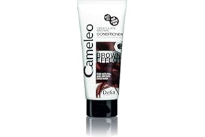 Cameleo - Acondicionador Efecto Marrón - Tratamiento Nutritivo y Fortalecedor con Extracto de Nuez para Cabello Natural y Teñido - Morena Color Profundo y Brillo - 200ml