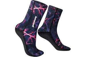 ‎SUMMSHALL Summshall Neoprensocken, Damen Herren 3MM Neopren Snocken für Wassersport Schwimmen Kajakfahren Neoprene Socks Tauchsocken