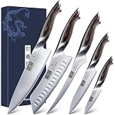 HOSHANHO 5 Piece Kitchen Knife Set, Japanese Knife Set | Ultra Sharp Professional High Carbon Stainless Steel Chef Knife Set
