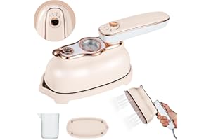 VAYALT Fer à repasser Vapeur,1200W Vapeur à Main avec Réservoir d'Eau de 200 ml, Fer à repasser (Beige)