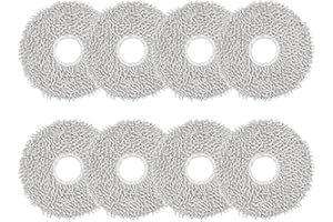 AiLomey 8 Stück Wischtücher Zubehör für Ecovacs Deebot X1 Omni/ X1 e Omni/ T20 Omni/ T20 e Omni/ T30 PRO Omni/ T30 Omni/ X1 Turbo, Wischpads Ersatzteile, Reinigungstuch Waschbar und Wiederverwendbar