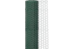 FSSTUD 10cm x 3m Floral Mesh Wire Chicken Wire Netting Green Poultry Mesh Garden Fencing Mesh Animal Wire Net Craft Netting Fence for Floral Arrangements