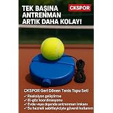 CKSpor Geri D&ouml;nen Tenis Topu Antrenman Seti Solo Antrenman İ&ccedil;in M&uuml;kemmel Yardımcı CKS-189-ANT
