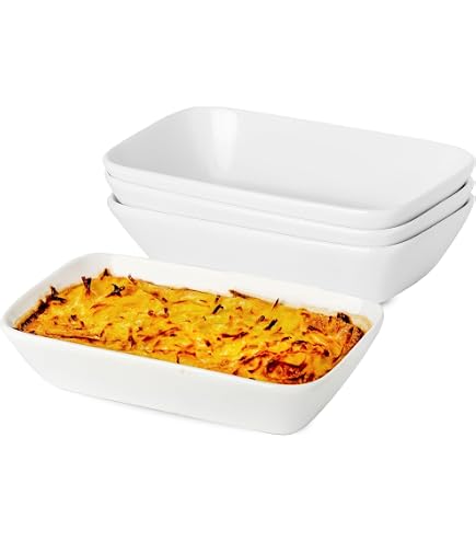 jinsongdafa plat à gratin rectangulaire en porcelaine avec couvercle en verre, terrine de soupe de 1500 ML pour servir, plat chauffant pour buffets, plateau pour conserver les aliments, plat à gratin