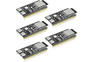 Tarjeta de Desarrollo para ESP-32 AYWHP 5 PCS módulos para ESP-32-DevKitC-S3 con MCU de bajo Consumo WM-1-N16R8, Dual Mode Wi-FI y Conector Bluetooth Tipo-C, Compatible con