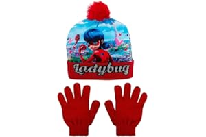 Miraculous Set Cappello e Guanti Invernale Cappellino Bambina Lady Bug 1279