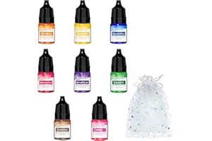 ‎OVALETTA Ovaletta 8 Farben Seifenfarbe, Seife Selber Machen, Seifen Selber Machen Set für DIY Badebomben, Handgemachte Seifen, Soap, Schleim, Kunsthandwerk, Kerzenwachs, mit 4 Geschenktüten je-5ml