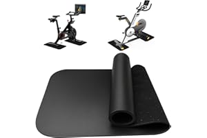 JINFANSHURICH Confezione da 2 tappetini di protezione antiurto per Tapis roulant, tappetini protettivi fonoassorbenti, spessore 6 mm, supporto antiscivolo per attrezzi, ideale per attrezzi Fitness (28 x 70 cm)