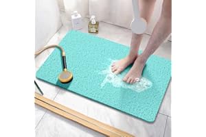 Bingobang Bath Mats Non Slip,Shower Mat Rubber 60x40cm,Extra Soft Anti-Mould, Machine-Washable,For Bathroom Floor,Bathtub(Green)