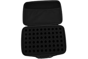 Eujgoov Farbaufbewahrungskoffer Eva 60 Flaschen Organizer für Acrylfarben Alkoholtinten Modellbau Künstlerbedarf mit Schaumstoffeinsatz Tragbar​