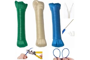 ESTHELAR SELECT 30m Cuerda para Tender y Colgar Ropa con Núcleo de Acero – Alta Resistencia y Durabilidad para un Secado Seguro. Cordel Exterior Resistente al Agua y Corrosión. Cordel Camping Jardín (2x15m)