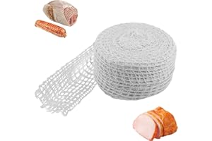 BOULESENM Filet Charcuterie Sechage, 5m Filet Alimentaire pour Roti,Sac a Jambon Séchage à Suspendre,Ficelle Alimentaire, filét Alimentairé pour Le Jambon la Saucisse Le Bœuf L'agneau