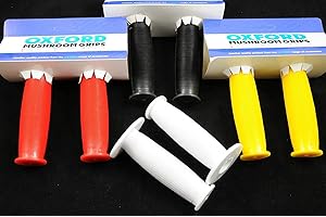 Hard to find Bike Parts OXFORD MUSHROOM TYPE BMX HANDLEBAR GRIPS CHOICE OF RED,YELLOW BLACK OR WHITE NEW