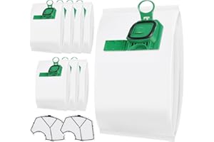 FERRGIA Kit de 8 Bolsas Aspiradora y 2 Filtros Motor Aspiradora para Vorwerk Kobold VK140,VK150,FP140,FP150-Bolsas Microfibra Multicapa,Filtración Avanzada,Instalación Sencilla,Protección Antialérgica