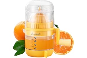 Cxqbsmy Juicer Machine Saftpresse Manuell 2-in-1 Zitronen-Orangen-Zitruspresse mit Deckel und Griff citrus juicer, für Zitronen Orange Grapfruit und Zitrusfrüchte Obstpresse Manuell