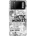 Casotec Plastic Arctic Monkeys Pattern Design 3D Printed Hard Back Case Cover for Mi Poco M3, Multi-Colored